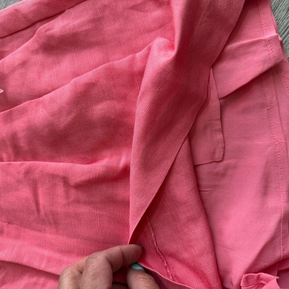 PAIGE Pink Bermuda Shorts Tailored High-Waisted - Picture 4 of 6